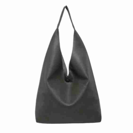 Large 2 In 1 Hobo Slouch Tote Pu Leather Handbag With Roomy Purse